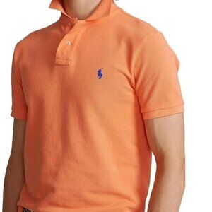 POLO RALPH LAUREN PRL Orange Blue Pony 100% Cotton Polo Shirt
XXL